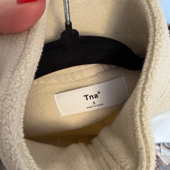 TNA Cream Fleece Half-Zip Sweater - Picture 3 of 3